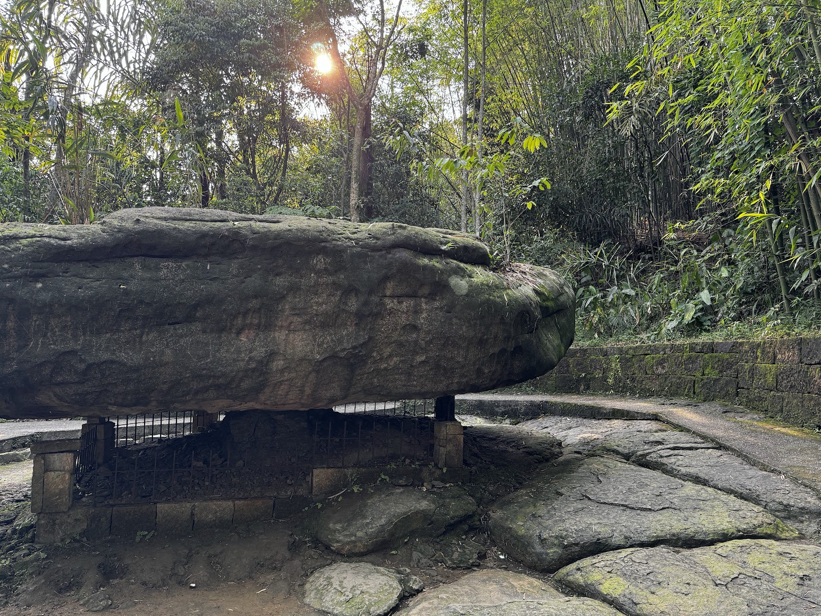 Balancing Rock of Mawlynnong - Attractions in Meghalaya, India