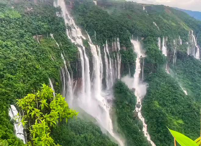 Seven Sisters Waterfall - Attractions in Meghalaya, India