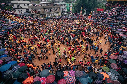 Behdienkhlam is a festival celebrated primarily by the Pnar people of Meghalaya, India