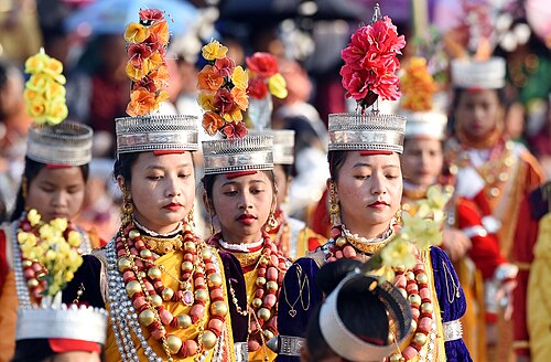 Shad Suk Mynsiem at Weiking Ground, Shillong