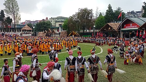Shad Suk Mynsiem at Weiking Ground, Shillong