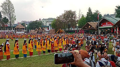 Shad Suk Mynsiem at Weiking Ground, Shillong